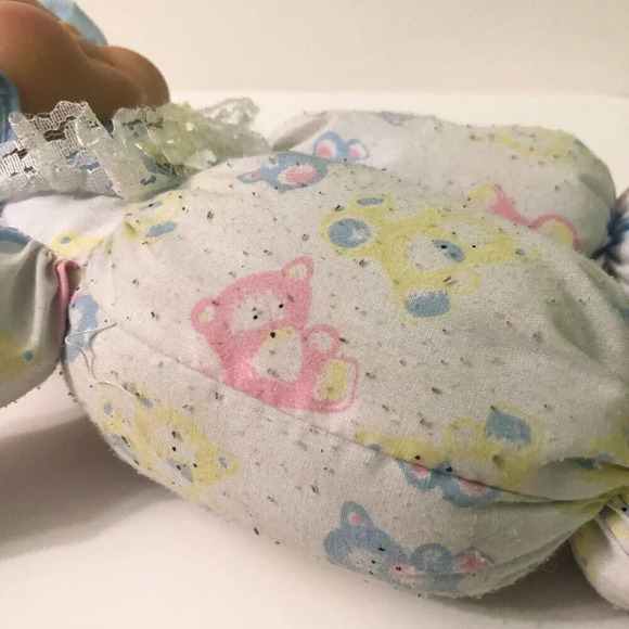 Vintage Baby Doll Plush Rubber Face 13 Inch Tall Puffalump Style Doll - Picture 5 of 16